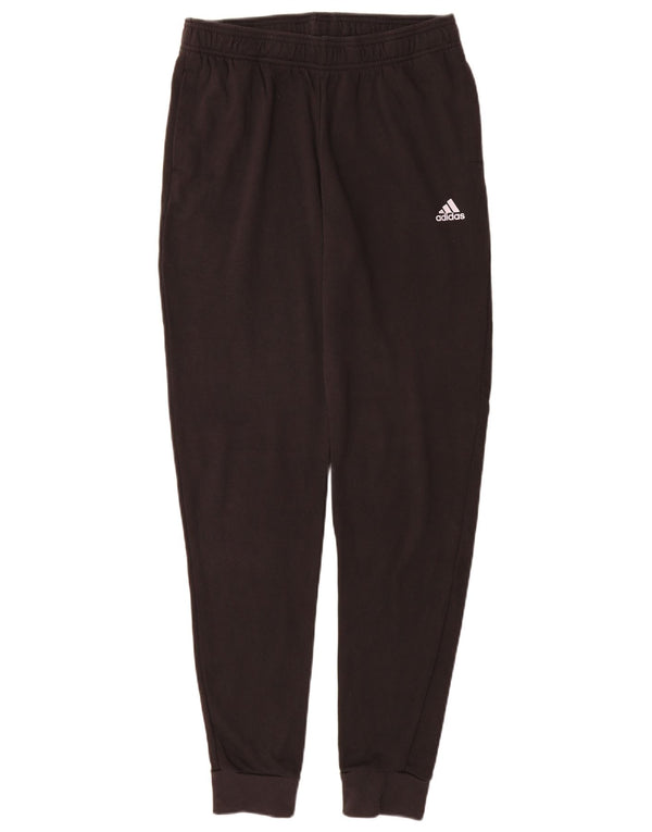 Adidas Boys Tracksuit Trousers Joggers 15-16 Years Black Cotton