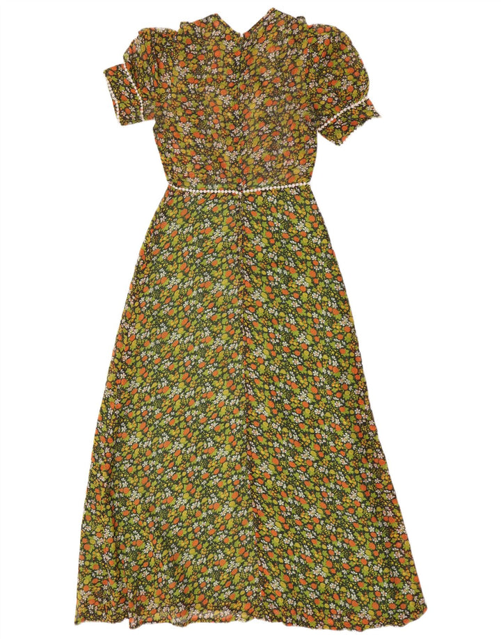Radley Womens Maxi Dress EU 38 Medium Green Floral
