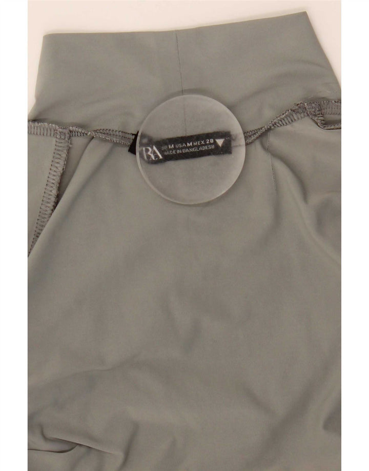 Zara Womens Long Sleeve Bodysuit UK 12 Medium Grey Nylon