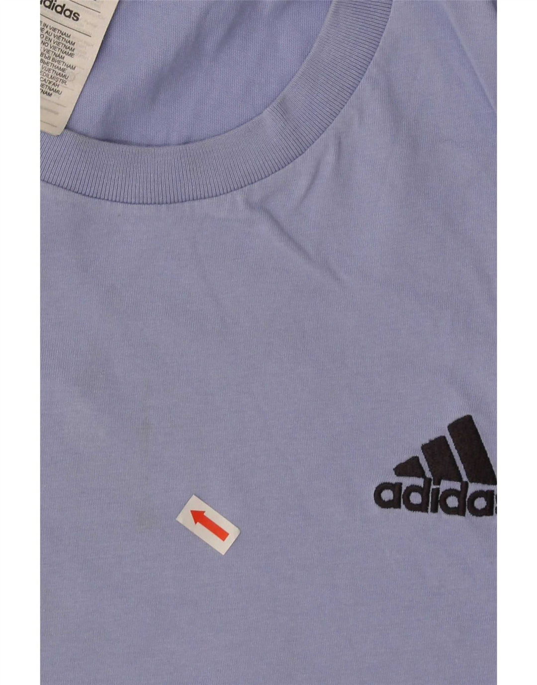 Adidas Mens T-Shirt Top Large Blue Cotton