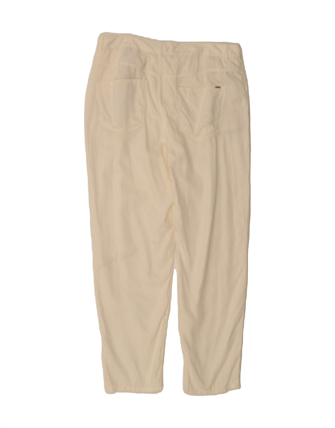MASSIMO DUTTI Womens Slim Chino Trousers US 12 Large W34 L29 White Vintage Massimo Dutti and Second-Hand Massimo Dutti from Messina Hembry 