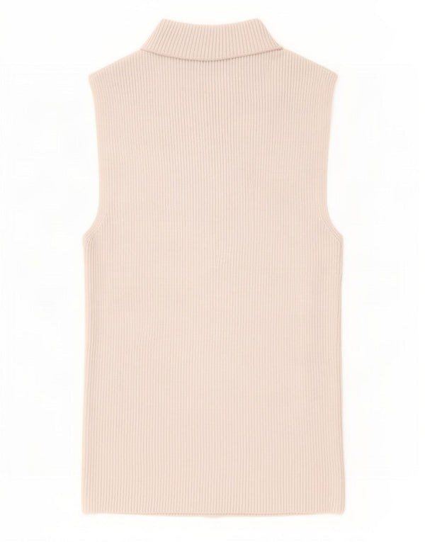 Zara Womens Vest Top UK 8 Small Grey Viscose