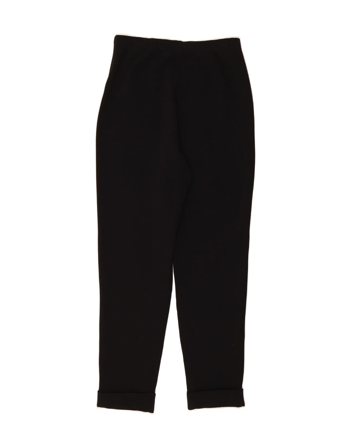 EDDIE BAUER Womens Tapered Chino Trousers UK 14 Medium  Black Nylon Vintage Eddie Bauer and Second-Hand Eddie Bauer from Messina Hembry 