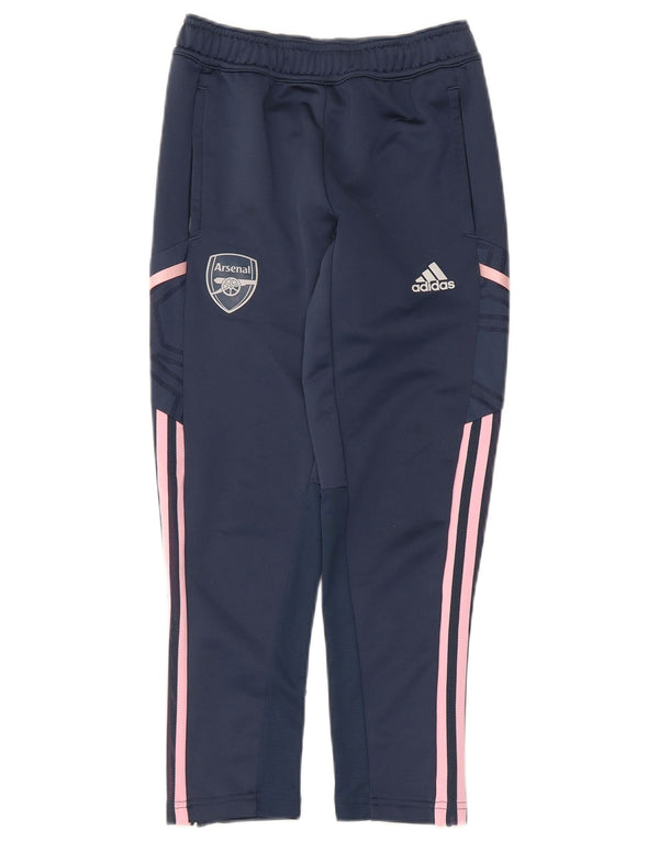 Adidas Girls Arsenal Tracksuit Trousers 9-10 Years  Navy Blue Polyester