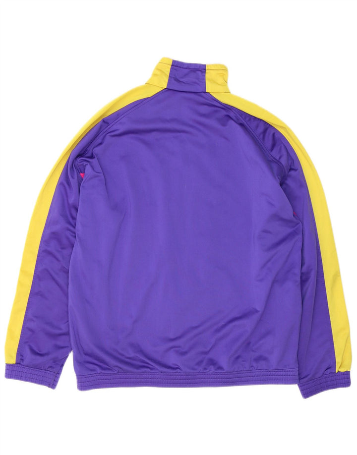 Puma Mens Tracksuit Top Jacket Medium Purple Colourblock Polyester