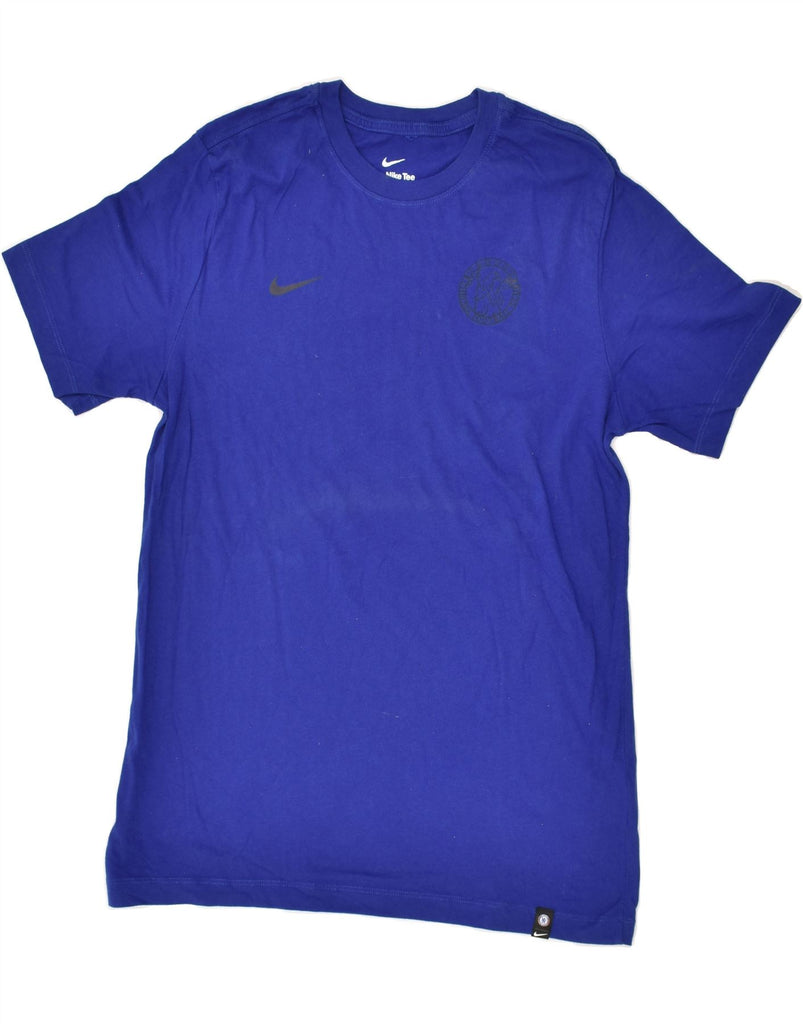 NIKE Mens T-Shirt Top Medium Blue Cotton | Vintage Nike | Thrift | Second-Hand Nike | Used Clothing | Messina Hembry 