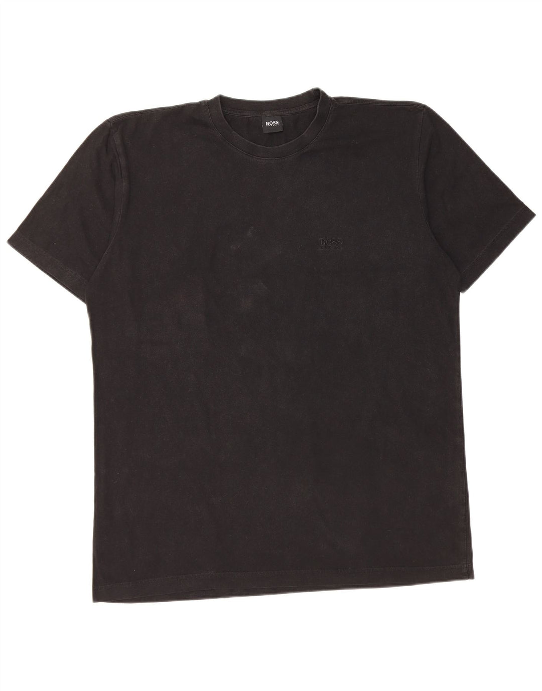 Hugo Boss Mens T-Shirt Top Large Black Cotton
