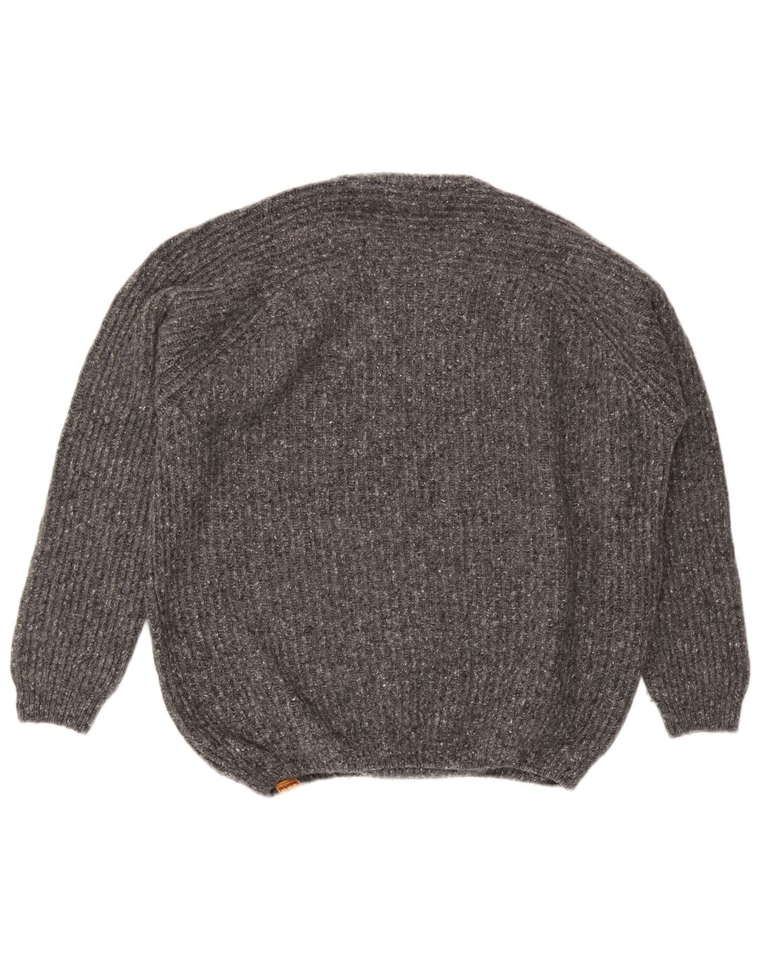 Timberland Mens Crew Neck Jumper Sweater Large Grey Flecked Wool