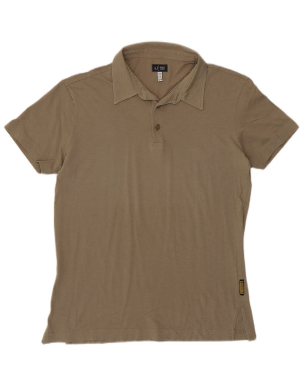 Armani Mens Polo Shirt Medium Brown