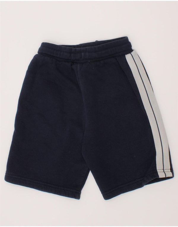 ELLESSE Girls Sport Shorts 6-7 Years  Navy Blue Colourblock Cotton