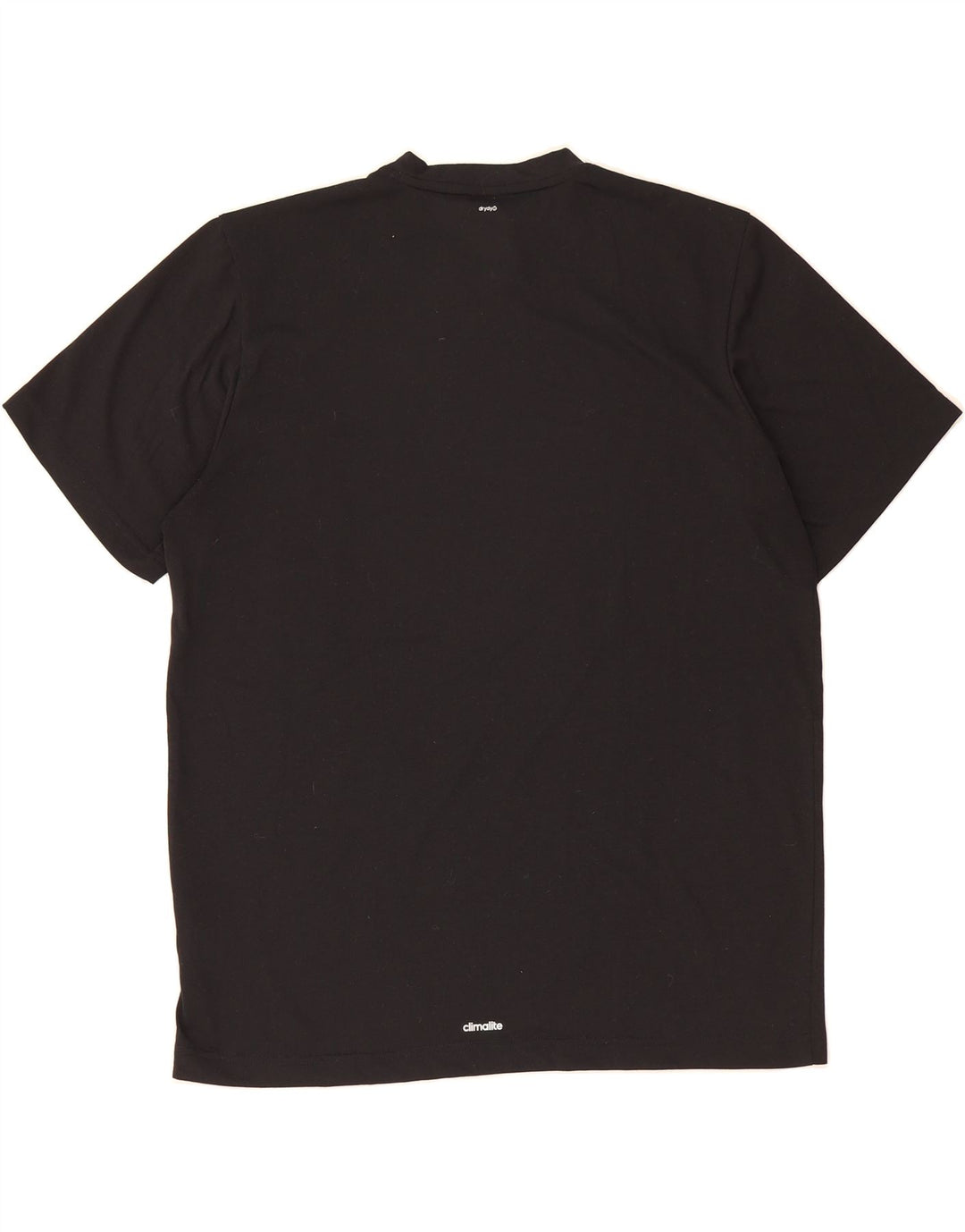 ADIDAS Mens Climalite T-Shirt Top Large Black Polyester Vintage Adidas and Second-Hand Adidas from Messina Hembry 