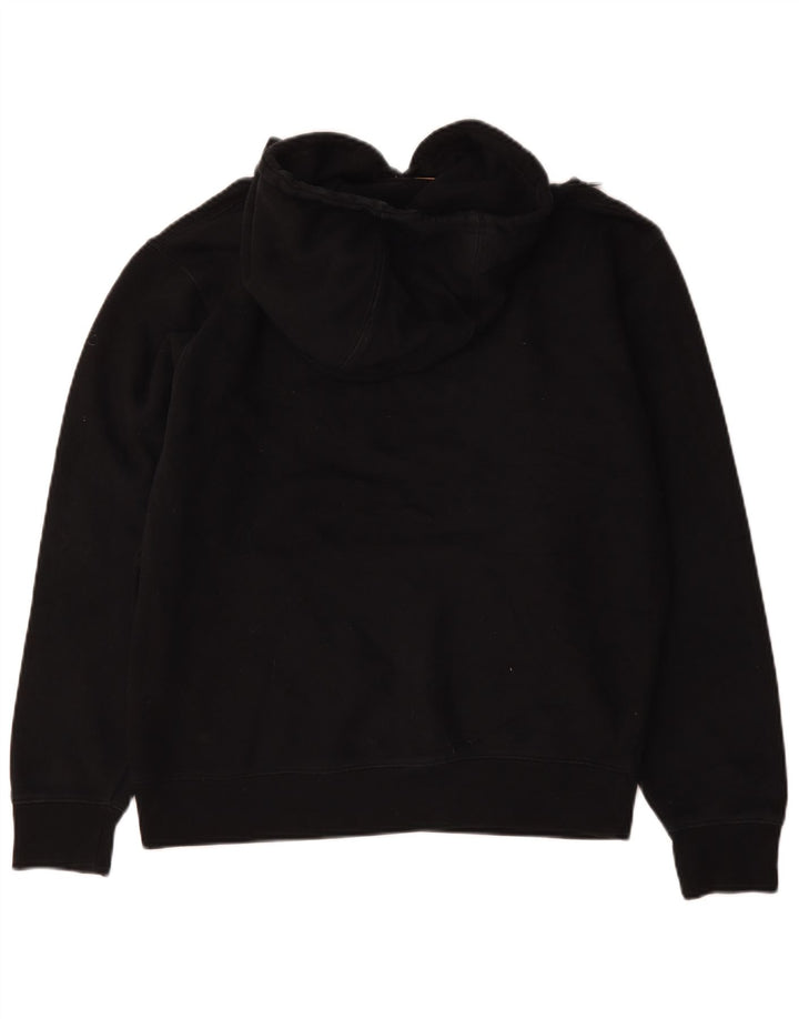 Caterpillar Mens Graphic Hoodie Jumper Medium Black Cotton