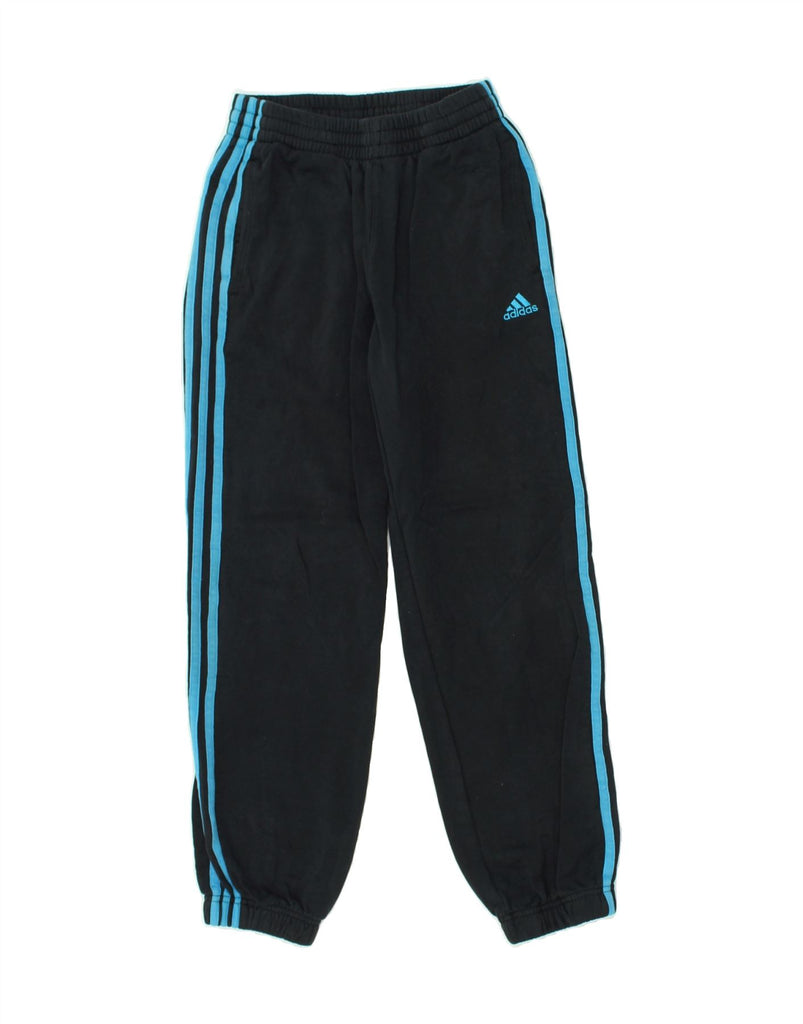 ADIDAS Boys Tracksuit Trousers Joggers 10-11 Years Medium  Black Cotton | Vintage Adidas | Thrift | Second-Hand Adidas | Used Clothing | Messina Hembry 