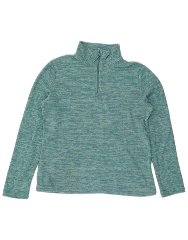 Mountain Warehouse Womens Fleece Jumper UK 12 Medium Turquoise Flecked