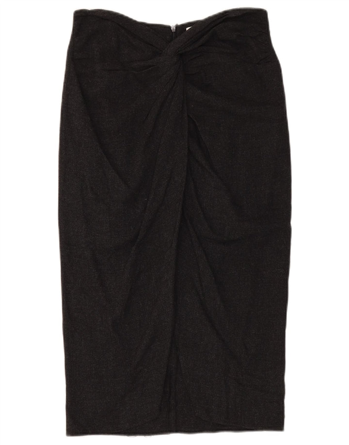 Zara Womens Pencil Skirt Medium W30 Black Viscose