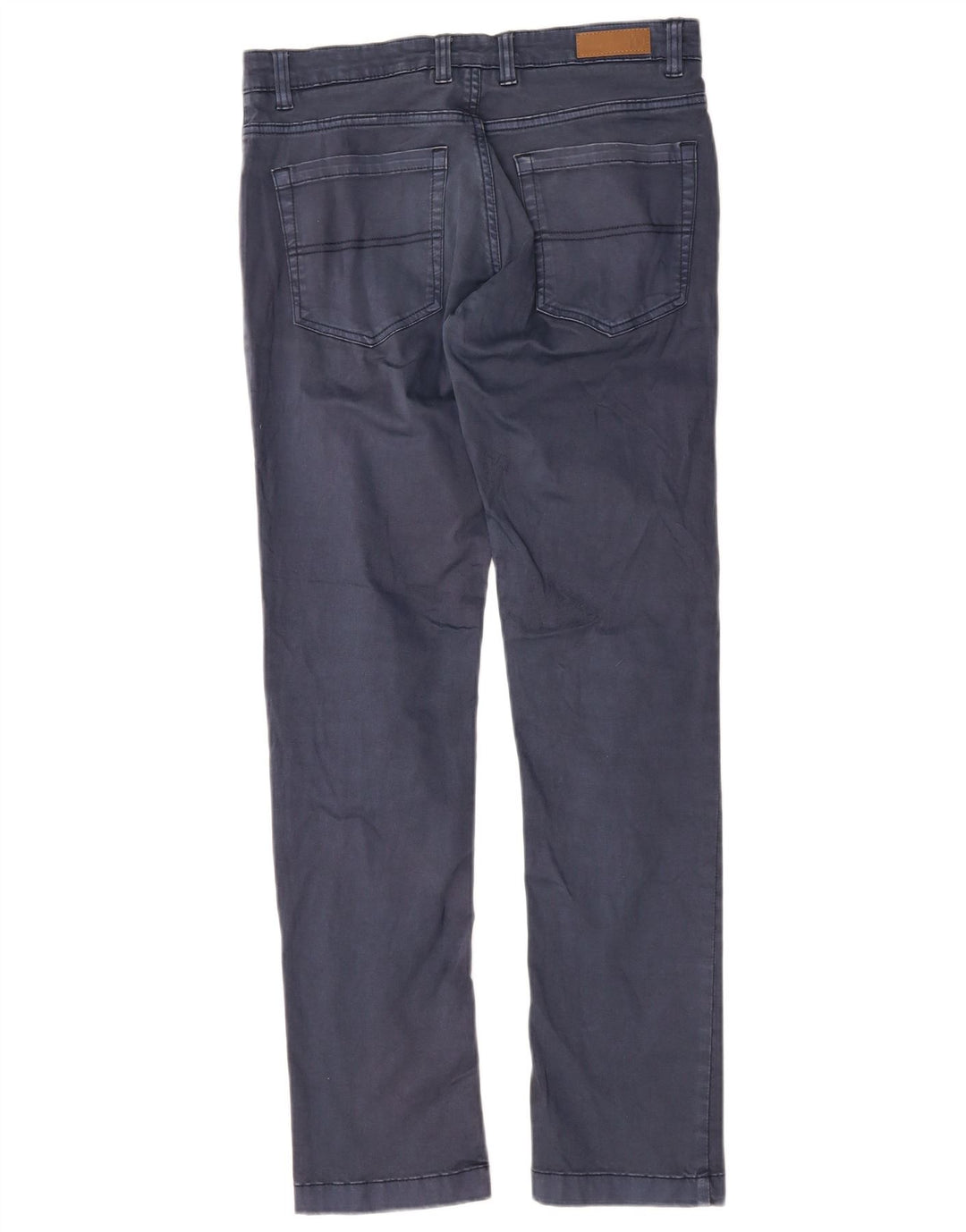 DACK'S Mens Regular Fit Casual Trousers IT 46 Small W30 L30 Navy Blue