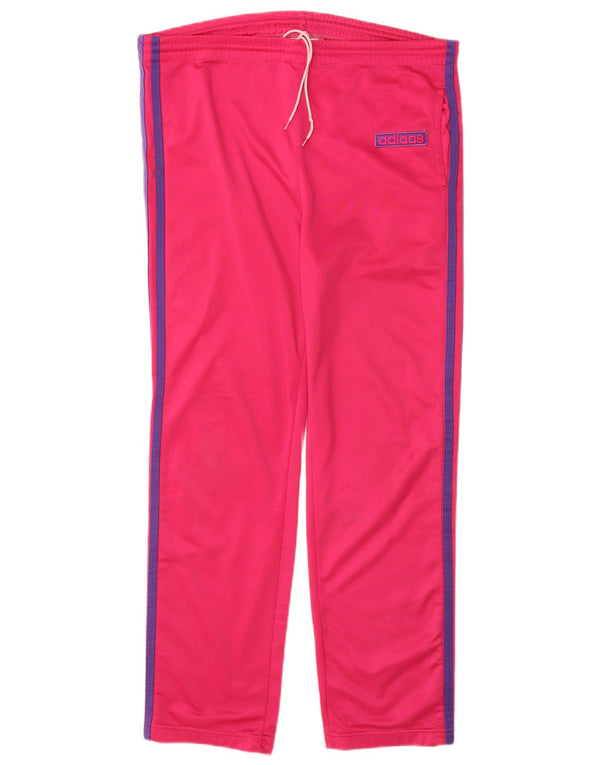 ADIDAS Girls Tracksuit Trousers 14-15 Years  Pink Polyester