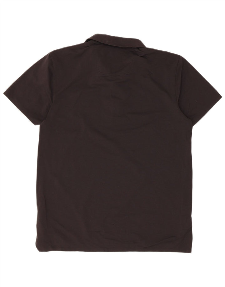 Hugo Boss Mens Slim Fit Polo Shirt Medium Black Polyamide