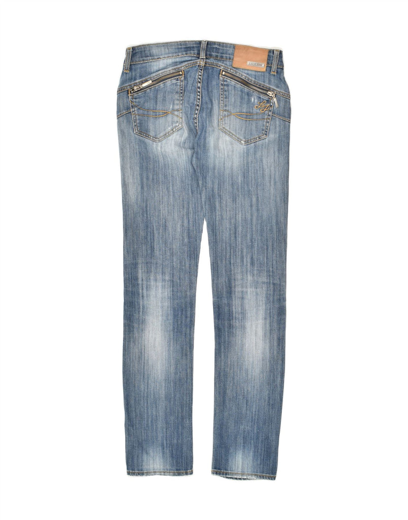 LIU JO Womens Slim Jeans W27 L30 Blue Colourblock Cotton | Vintage Liu Jo | Thrift | Second-Hand Liu Jo | Used Clothing | Messina Hembry 