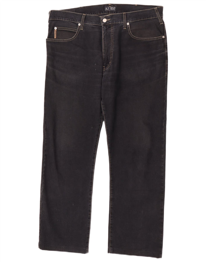 Armani Mens Straight Jeans W38 L29 Navy Blue Cotton