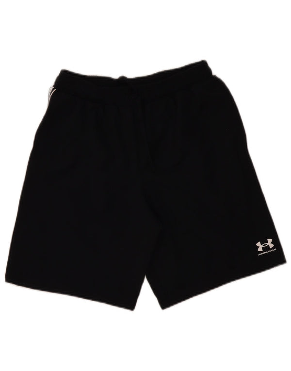 UNDER ARMOUR Boys Heat Gear Graphic Sport Shorts 11-12 Years Large Black