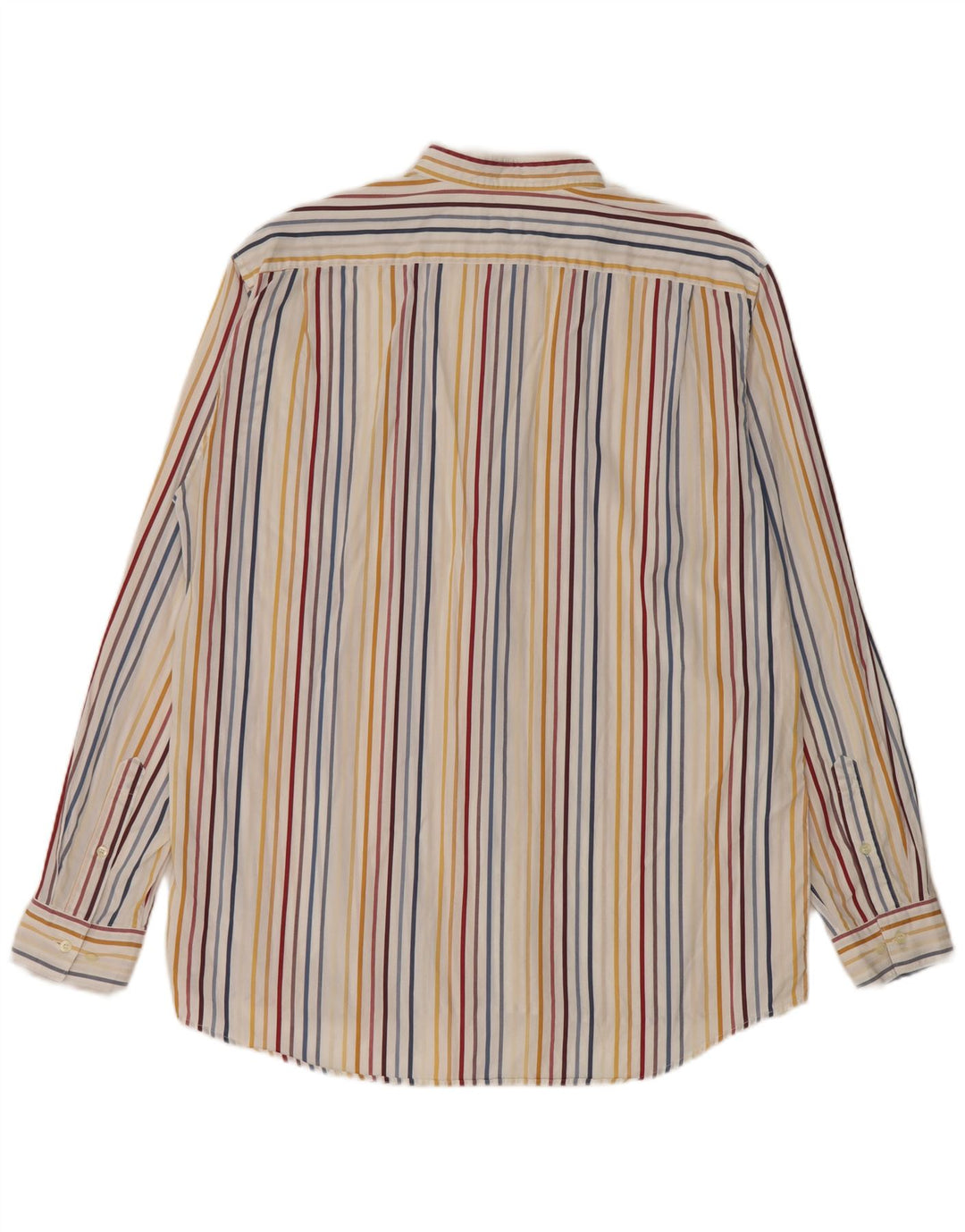 LACOSTE Mens Shirt Size 42 Large Multicoloured Striped Cotton