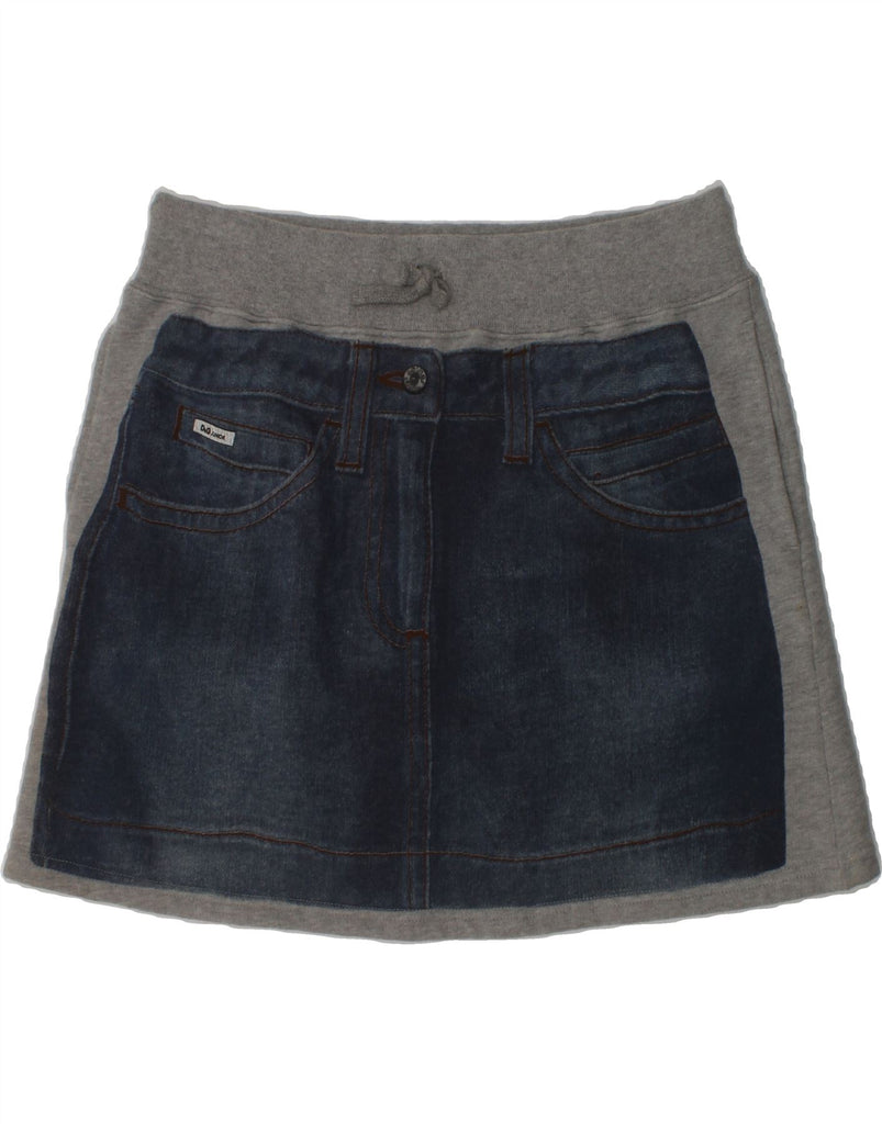 DOLCE & GABBANA Girls Denim Skirt 15-16 Years Large Navy Blue Colourblock | Vintage Dolce & Gabbana | Thrift | Second-Hand Dolce & Gabbana | Used Clothing | Messina Hembry 