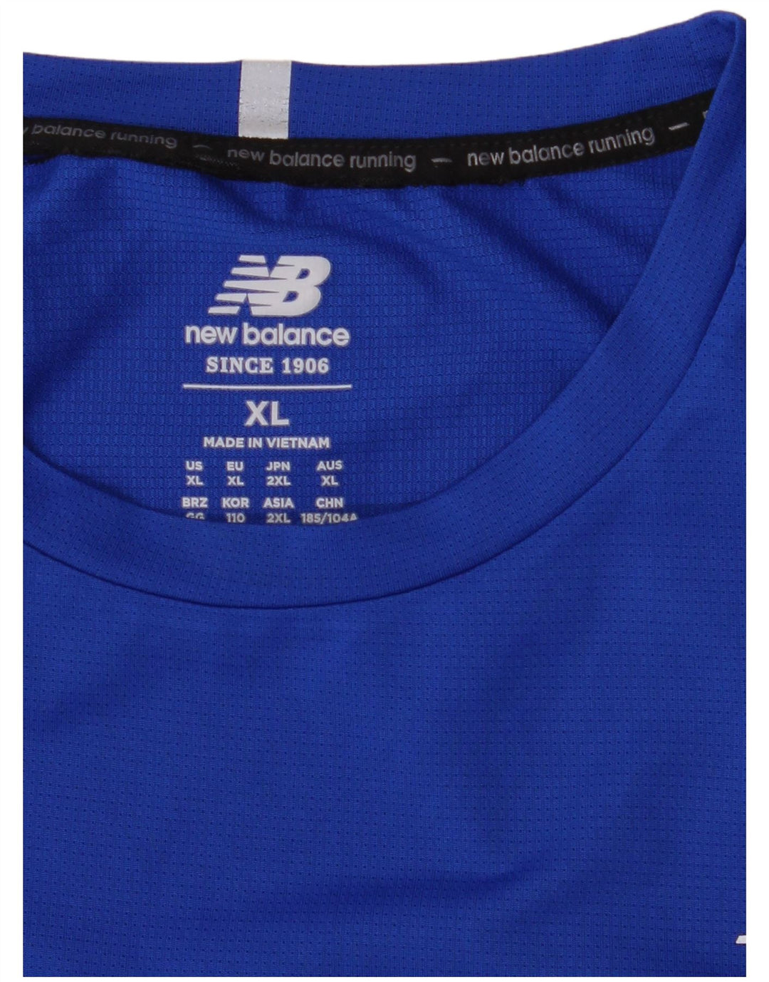 NEW BALANCE Mens T-Shirt Top XL Blue