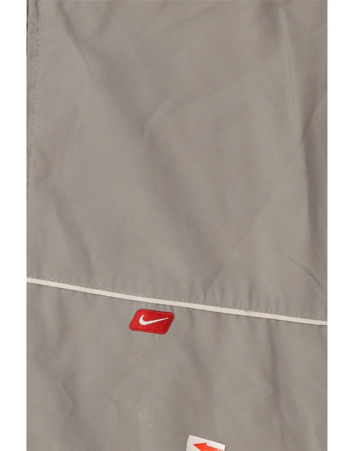 Nike Mens Tracksuit Top Jacket Small Grey Colourblock Polyester