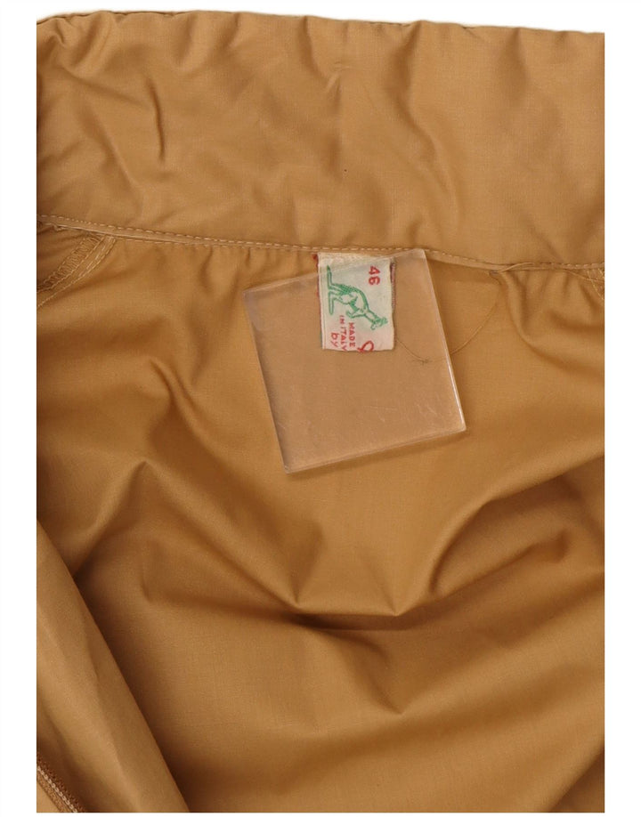 AUSTRALIAN L'ALPINA Mens Bomber Jacket IT 46 Small Beige Polyester