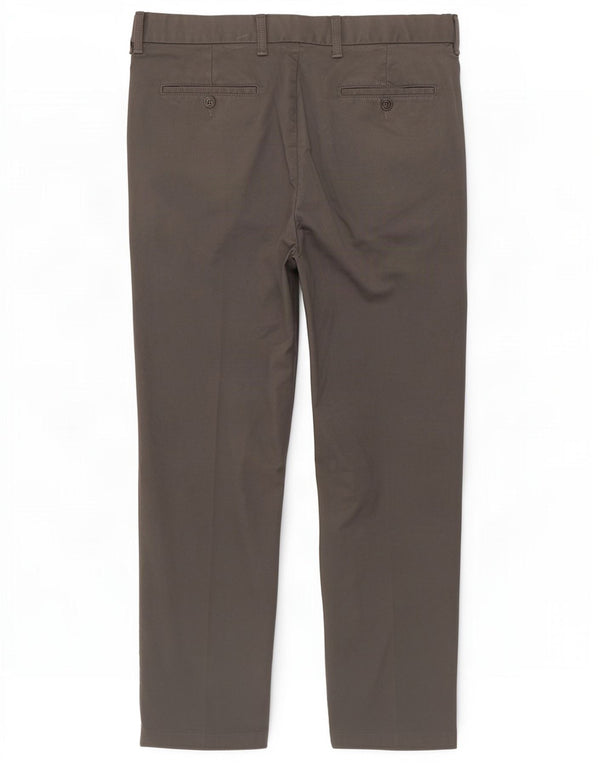 Marks & Spencer Mens Blue Harbour Tapered Chino Trousers W36 L29 Grey