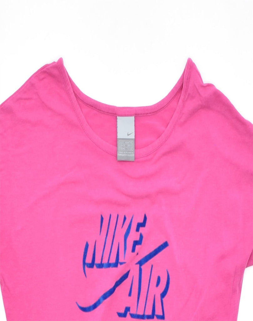 NIKE Womens Graphic T-Shirt Top UK 8/10 Small Pink Cotton | Vintage | Thrift | Second-Hand | Used Clothing | Messina Hembry 