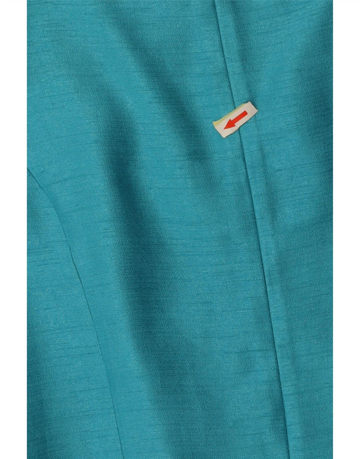JACQUES VERT Womens Sleeveless Sheath Dress UK 14 Large Turquoise Viscose