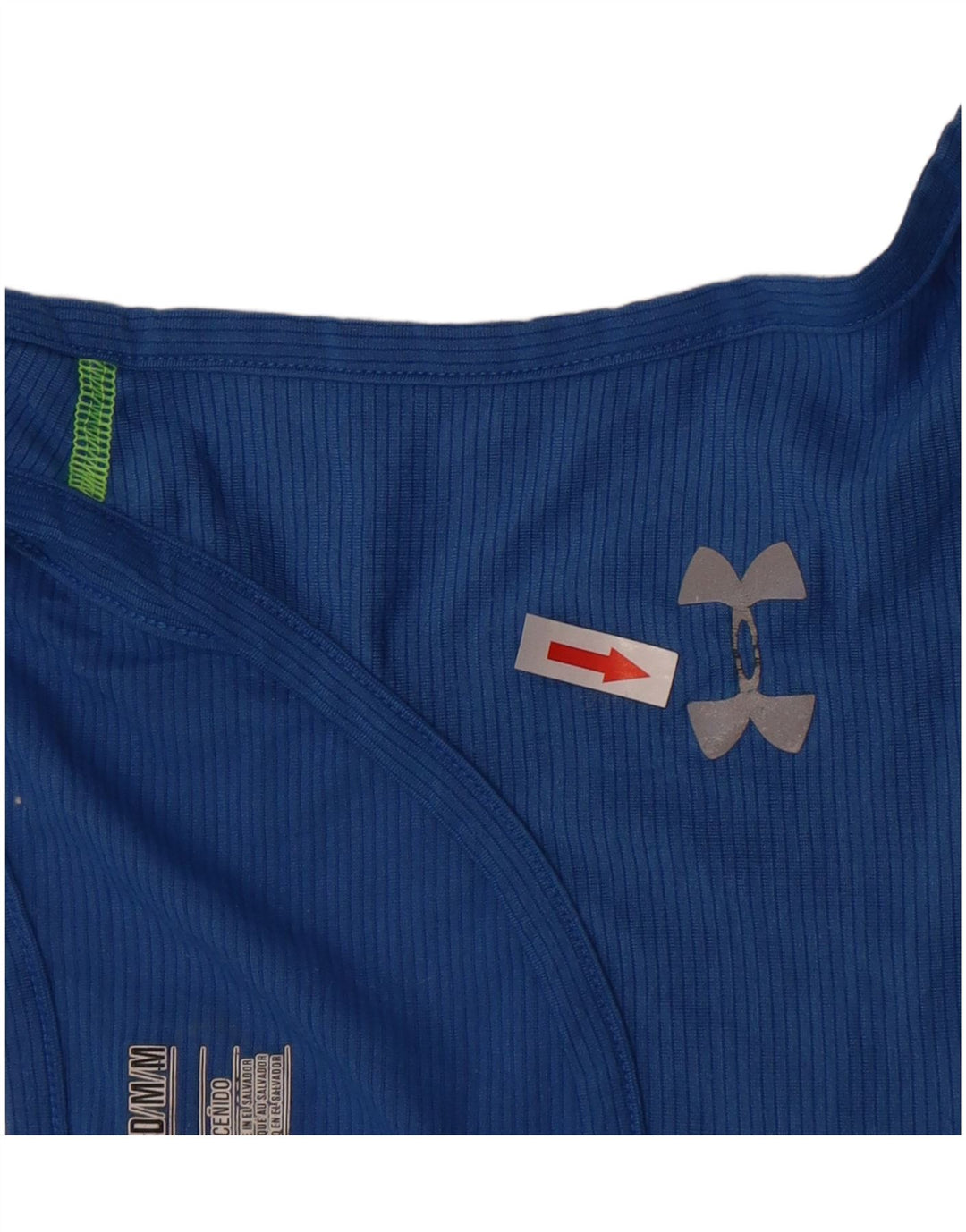 Under Armour Mens Heat Gear Vest Top Medium Blue Pinstripe