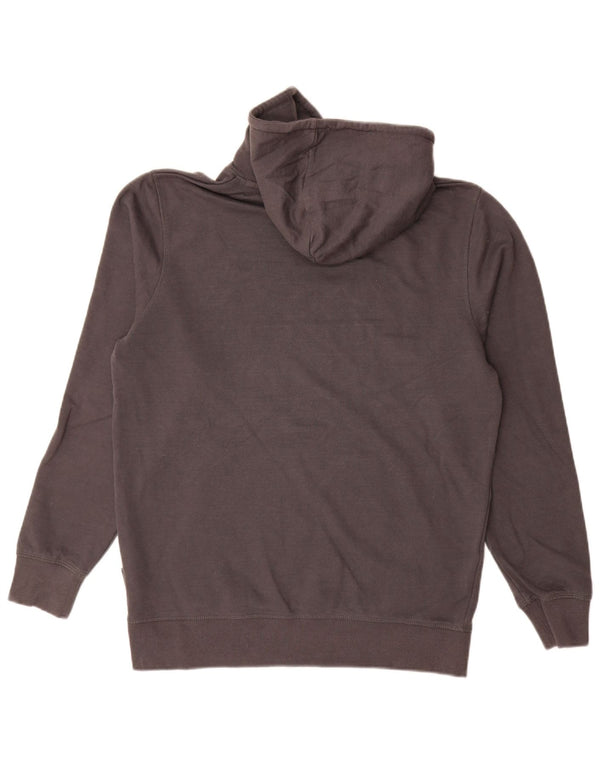 Jack & Jones Mens Graphic Hoodie Jumper Large Grey Cotton