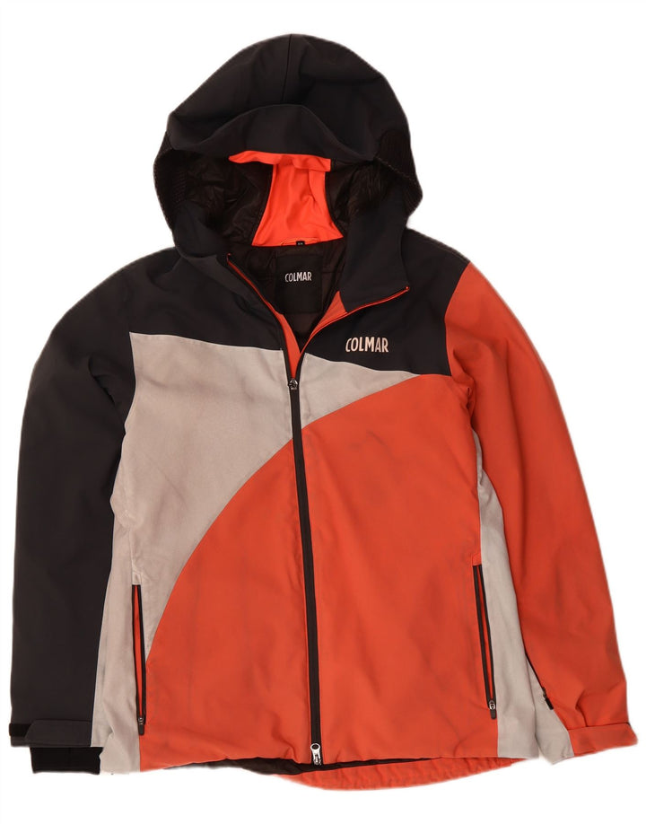 COLMAR Mens Hooded Windbreaker Jacket IT 50 Large Pink Colourblock