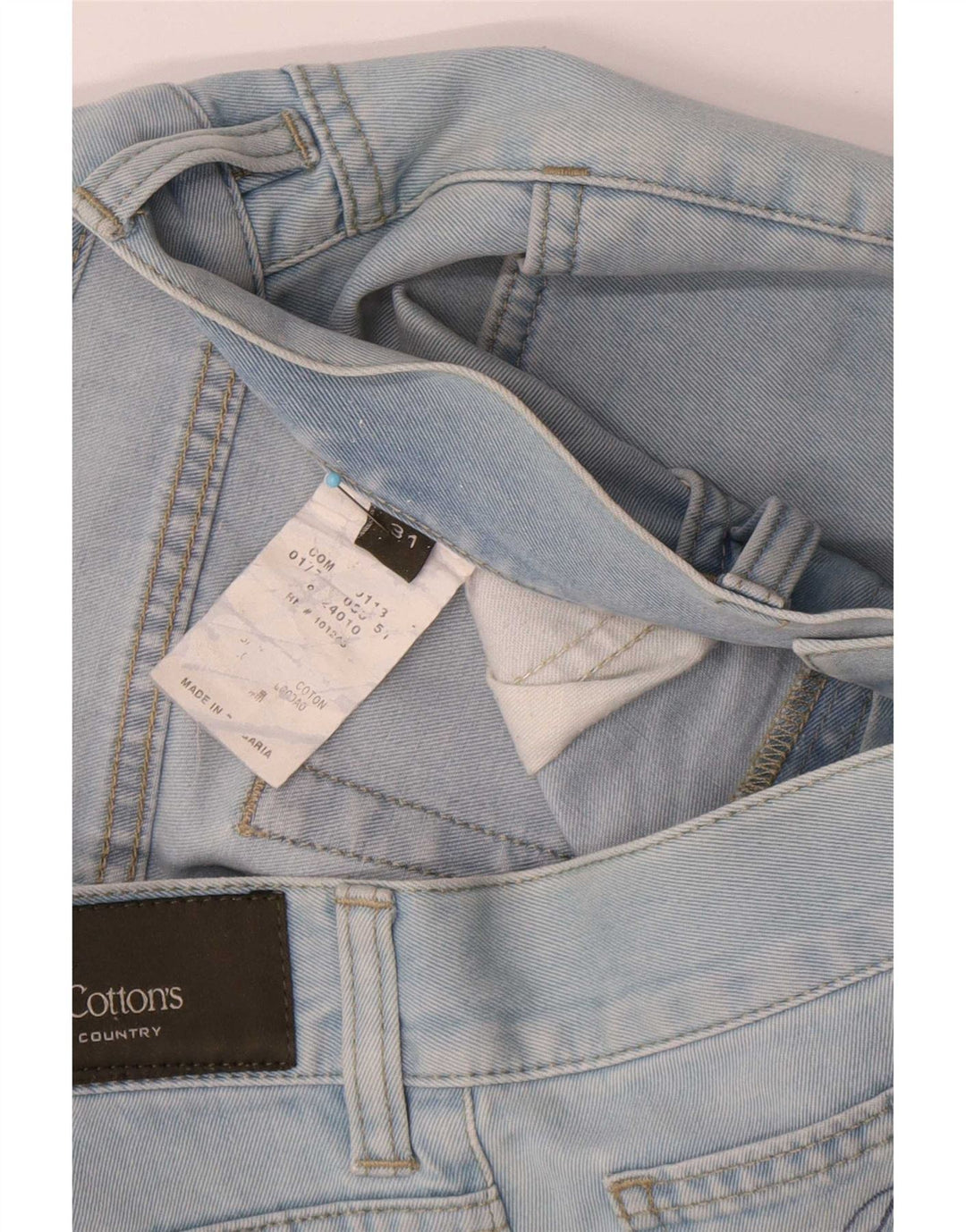 Henry Cottons Womens Straight Jeans W31 L26 Blue Cotton