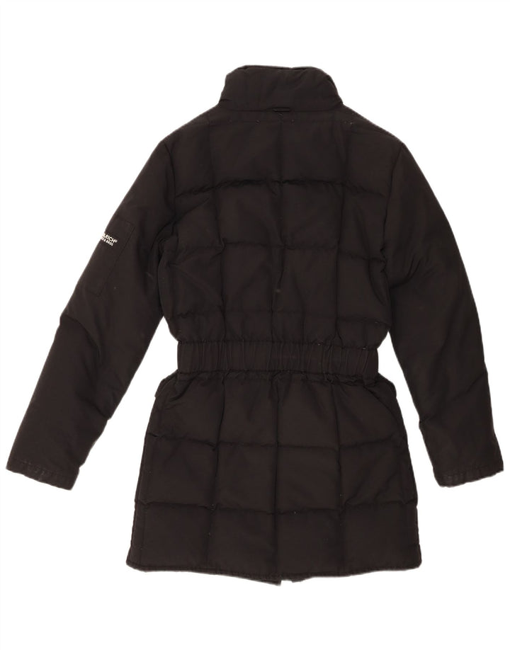 WOOLRICH Womens Oversized Padded Coat UK 10 Small Black Nylon