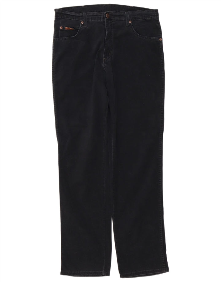 WRANGLER Womens Texas Stretch Straight Casual Trousers W32 L32 Black