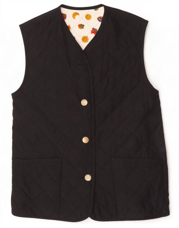 Schneiders Womens Quilted Gilet UK 12 Medium Black Polyester