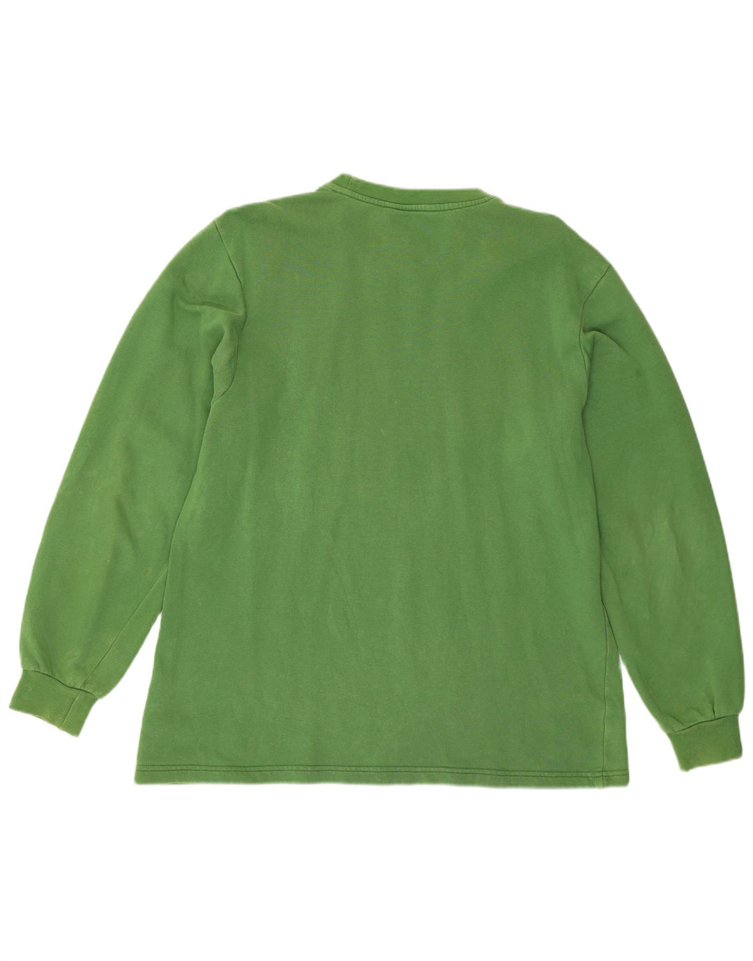 Adidas Boys Graphic Top Long Sleeve 15-16 Years Green Cotton