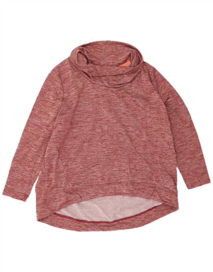Eddie Bauer Womens Oversized Sweatshirt Jumper UK 20 2XL Red Flecked