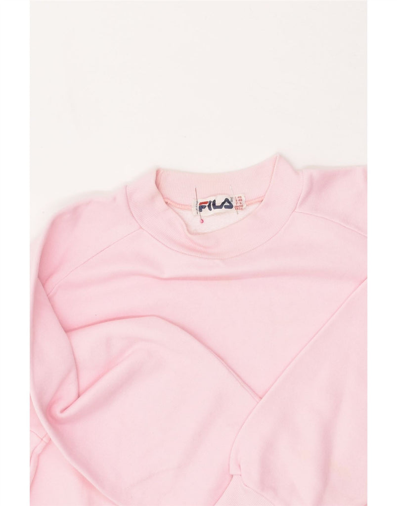 FILA Womens Sweatshirt Jumper IT 48 XL Pink Cotton | Vintage Fila | Thrift | Second-Hand Fila | Used Clothing | Messina Hembry 