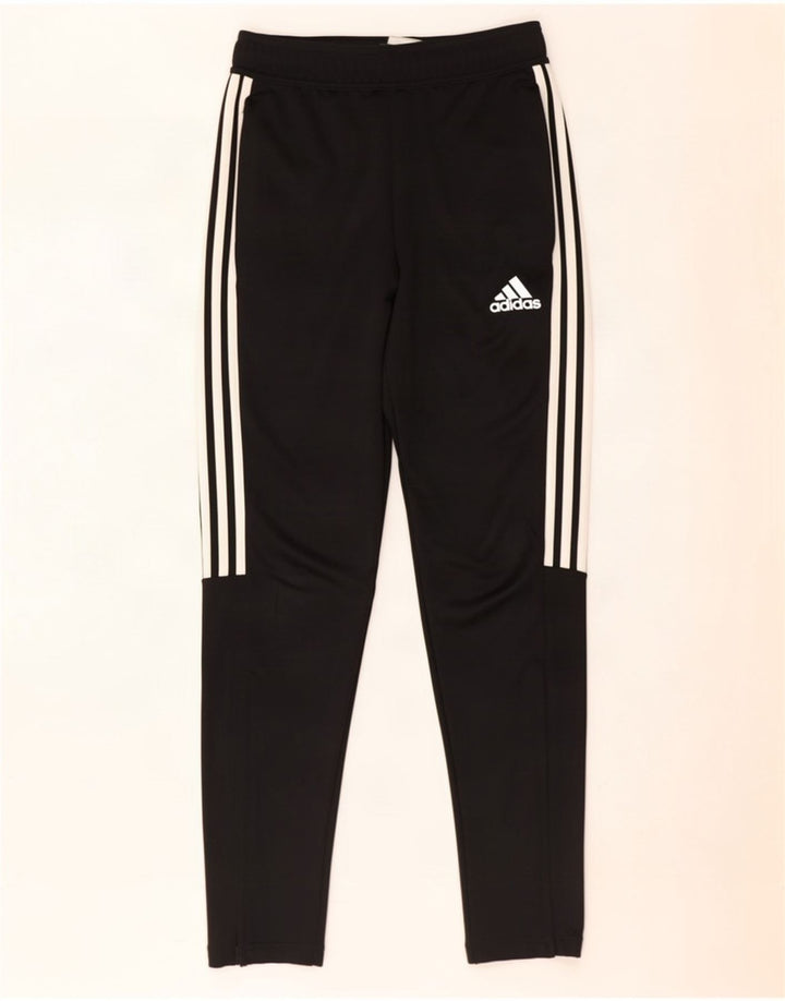 Adidas Mens Aeroready Tracksuit Trousers Small Black Polyester