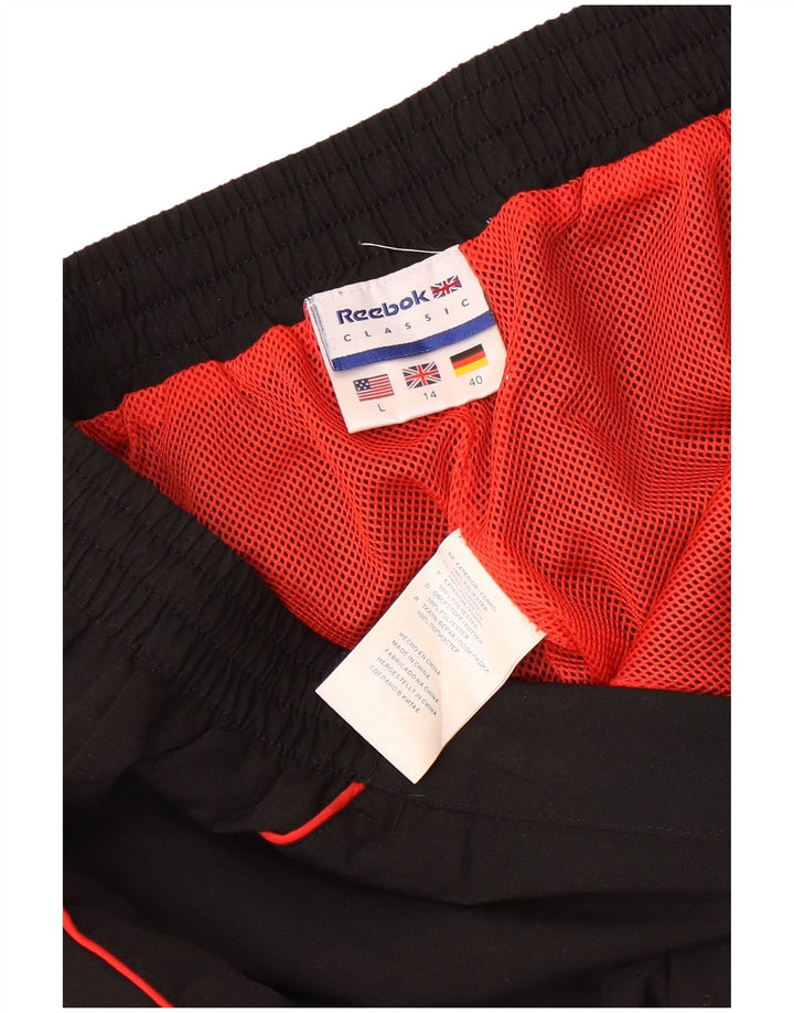 Reebok Womens Tracksuit Trousers UK 14 Large  Black Polyester