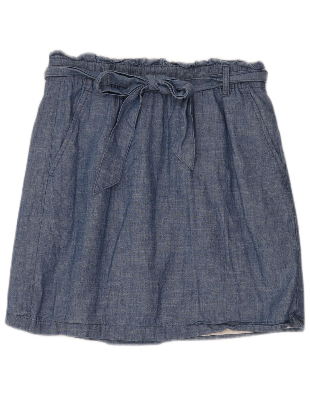 J. Crew Womens A-Line Skirt Small W30  Blue Cotton