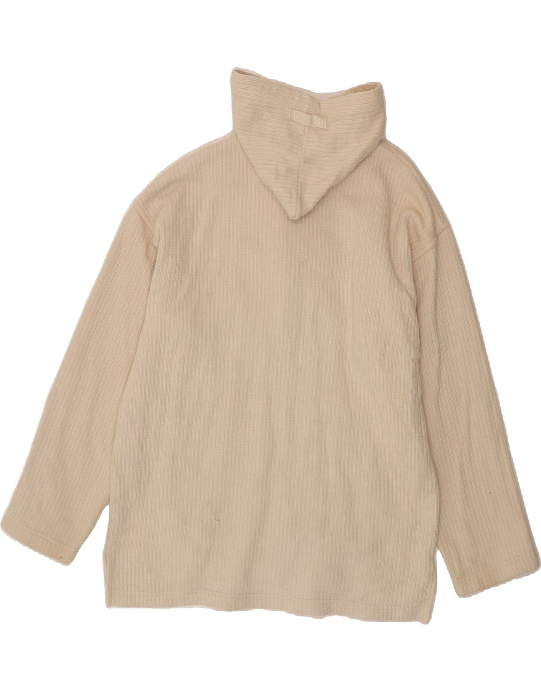 GAS Womens Hoodie Jumper UK 18 XL Beige Cotton Vintage Gas and Second-Hand Gas from Messina Hembry 
