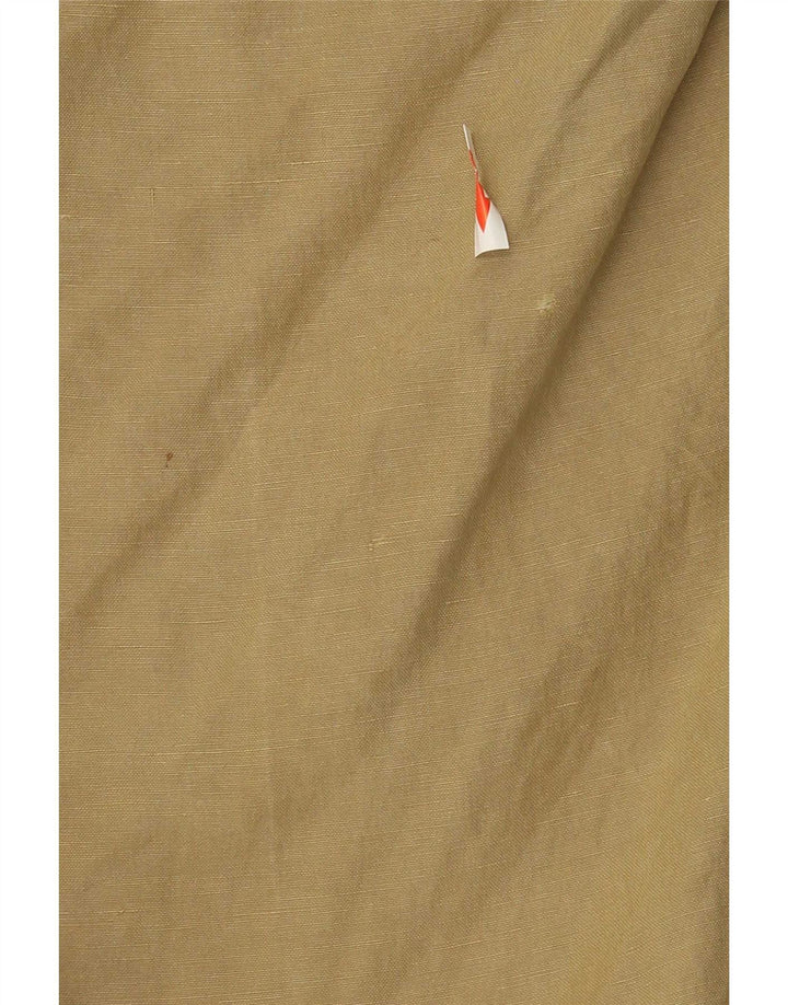 Jaeger Mens Straight Suit Trousers W44 L28 Beige Silk