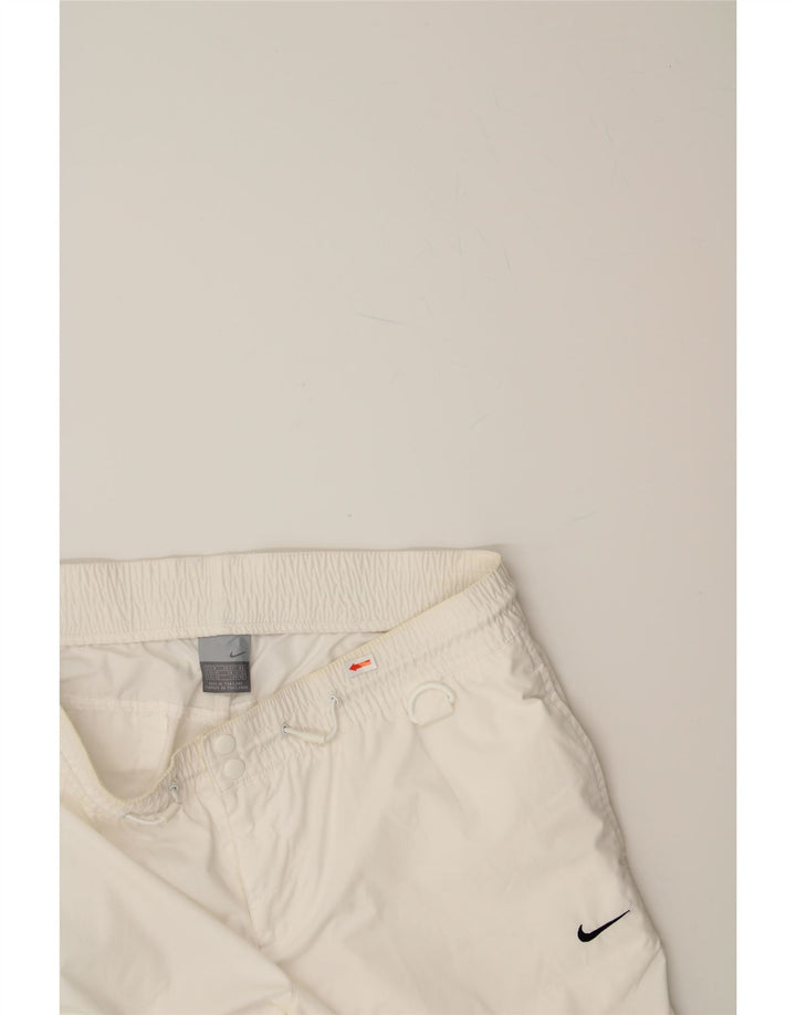 NIKE Womens Bermuda Shorts UK 10/12 Medium W32 White Vintage Nike and Second-Hand Nike from Messina Hembry 