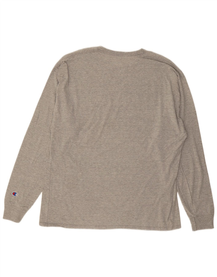 CHAMPION Mens Graphic Top Long Sleeve XL Grey